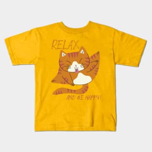 Relax and be happy Kids T-Shirt